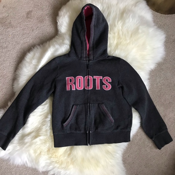 ROOTS Girls Hoodie Sweater w/ Zipper -XL (11-12yr) - Picture 5 of 8